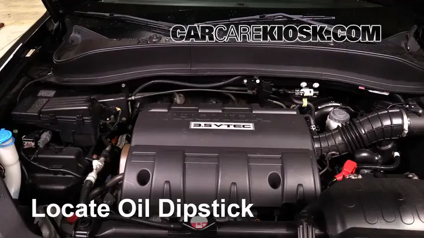 2013 Honda Ridgeline RTL 3.5L V6 Huile Vérifier le niveau de l'huile